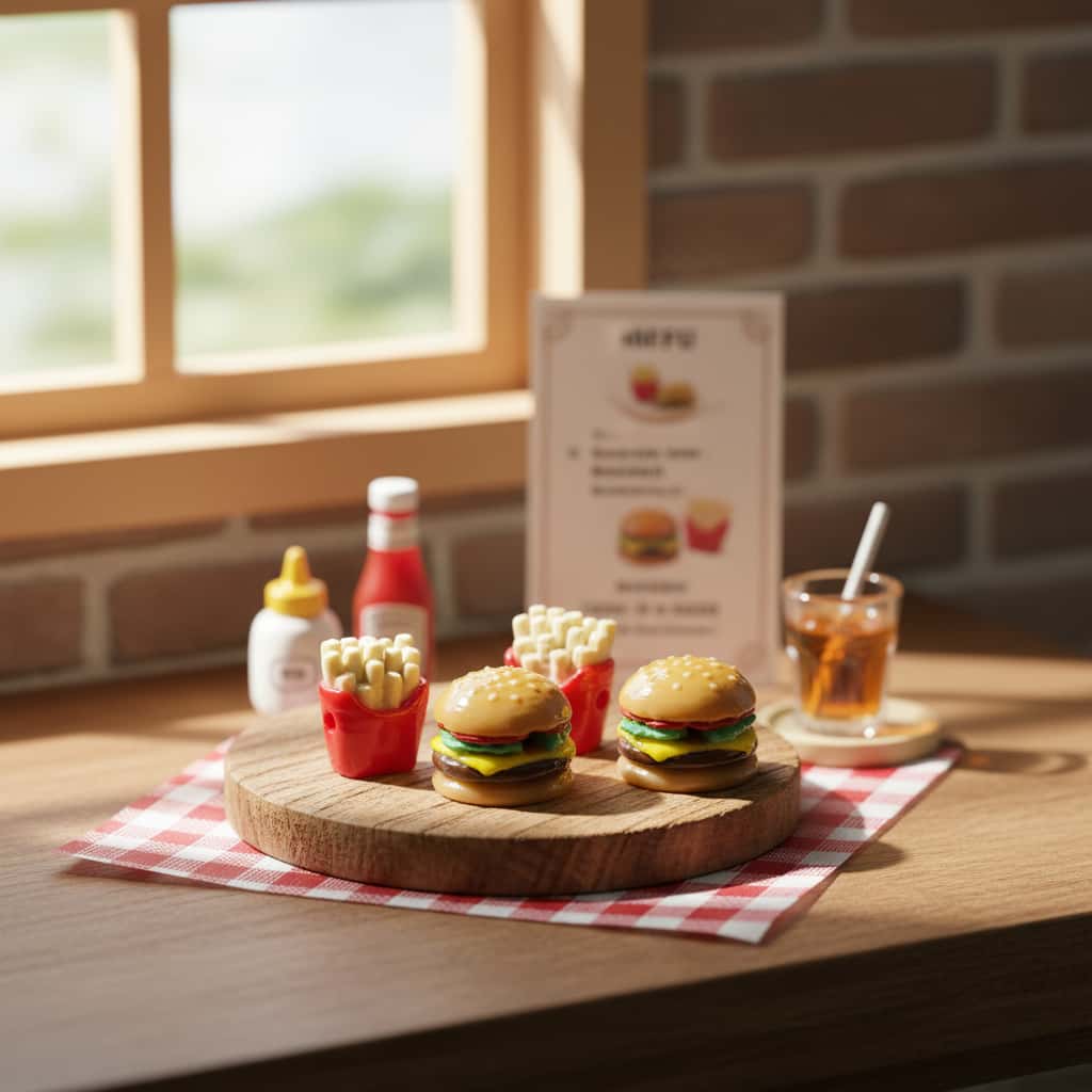 Cheeseburger & Fry Combo Beads (Qty 10)