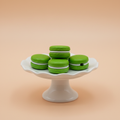 Green Macaron (Qty 10)